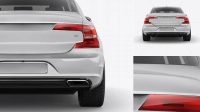 7139+ Volvo S90 PSD Mockup Back View Photoshop Resource Free