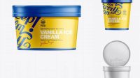 7140+ 16oz Ice Cream Container Mock-up Professional Design PSD