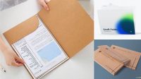 7140+ Kraft Folder with Papers Creative PSD Resources