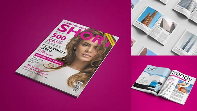 7142+ Glossy Magazine Mockup Modern Design PSD