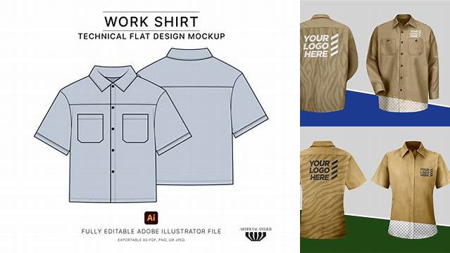 7143+ Workshirt Mockup Include TIFF