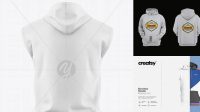 7147+ Sleeveless Hoodie Mockup Free High-End Creative PSD Template