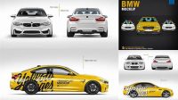 7148+ Bmw Mockup Layered PSD File