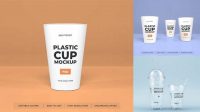 7148+ Plastic Cup Mockup Elegant PSD Mockup