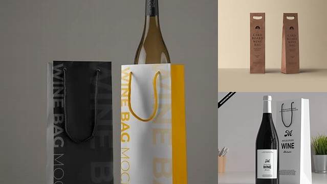 715+ Wine Bag Mockup Free For Free Download