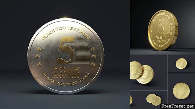 7150+ Gold Coin Mockup Free Download High-Quality PSD Files