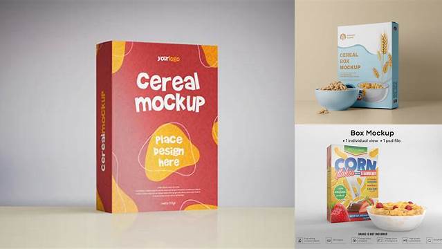 7157+ Cereal Mockup Free Versatile Photoshop File