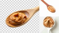 7158+ Wooden Spoon With Peanut Butter Elegant and Versatile PSD Resource