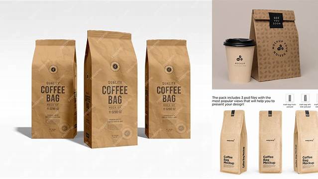 716+ Kraft Paper Coffee Bag PSD Mockup Download Free Premium Design PSD