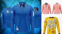 716+ Long Sleeve Polo Shirt Mockup Psd Free Free Creative Design