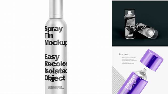 7160+ Hairspray Bottle PSD Mockup Download Free Editable PSD Template