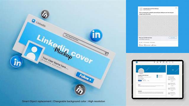 7164+ Linkedin Mock Up For Free Download