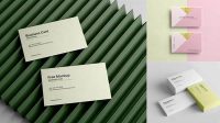 7166+ Textured Business Card PSD Mockup Elegant Free Graphic Resource