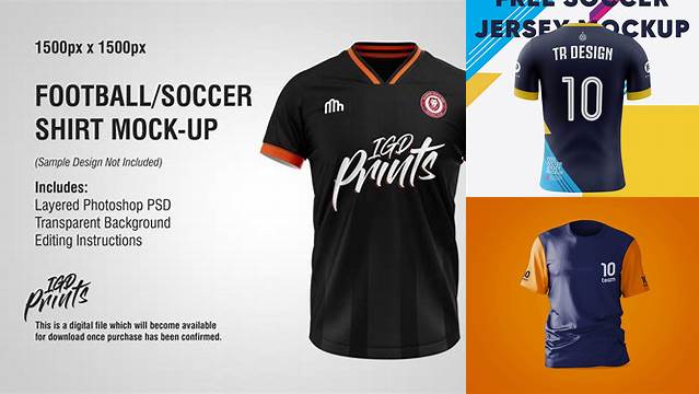 7169+ Mockup De Camiseta De Futbol Download Premium PSD Resource