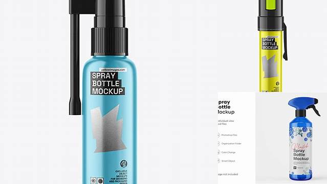 7169+ Open Matte Metallic Spray Bottle PSD Mockup High-Quality Digital Mockup Resource