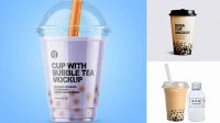 717+ Boba Cup Mockup Easy Editable