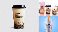 7170+ Boba Cup Mockup Free Digital Download