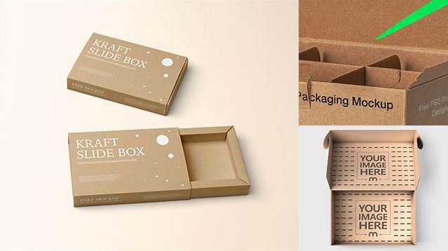 7175+ Kraft Box PSD Mockup Top View Exclusive Free Creative Resource