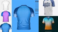 7181+ Men’s Raglan Short Sleeve T-Shirt PSD Mockup Front View Digital Photoshop Free Mockup