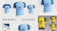 7183+ Soccer Jersey PSD Mockup Front View Free PSD for Designers