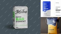 7190+ Cement Bag Mockup Free Creative and Modern PSD Freebie