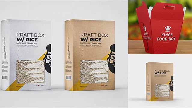 7190+ Mockup Rice Box Include TIFF