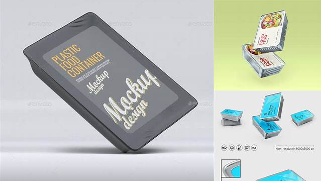 7192+ Transparent Tray PSD Mockup Back View Creative Free PSD Graphic Design