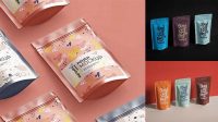 7199+ Glossy Stand-Up Pouch PSD Mockup Creative Free PSD Graphic Design