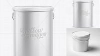 7207+ 5L Plastic Paint Pail PSD Mockup Easy-to-Edit Photoshop Freebie