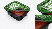 7208+ Tomato Dipping Sauce PSD Mockup High-Angle Shot Professional Design PSD