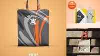 721+ Transparent Bag Mockup Smart Object PSD