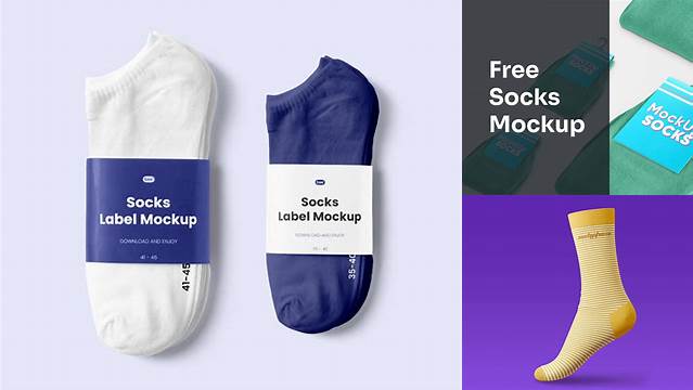 7220+ Free Socks Mockup Elegant and Stylish Free PSD