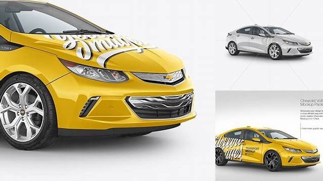 7224+ Chevrolet Volt PSD Mockup Half Side View Exclusive Free PSD Mockups