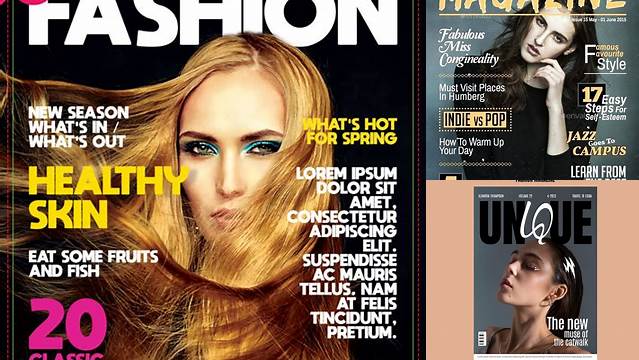 7224+ Fake Magazine Cover Template Photoshop PSD Free Download