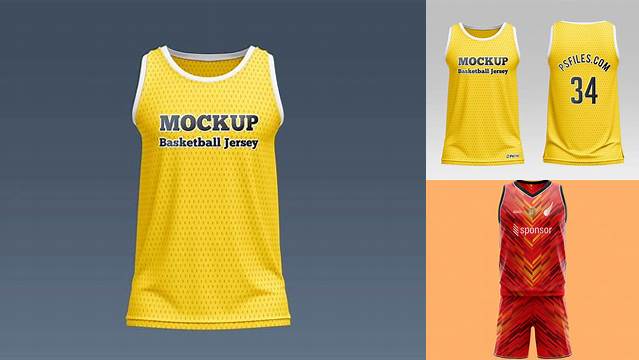 7226+ Basketball Jersey Free Mockup Creative High-Resolution PSD Freebie