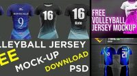 7231+ Mockup Jersey Voli PSD Free Download