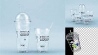 7236+ Clear Plastic Cup Mockup Best for Showcase