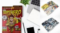 7239+ Comic Book Mockup Psd Free Photoshop Resource Free