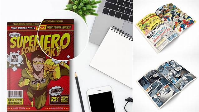 7239+ Comic Book Mockup Psd Free Photoshop Resource Free