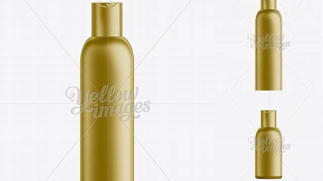 7247+ Gold Plastic Cosmetic Bottle with Lid 200 ml Exclusive and Stylish Design PSD