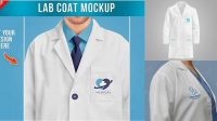 7248+ Lab Coat Mockup Free PSD Download