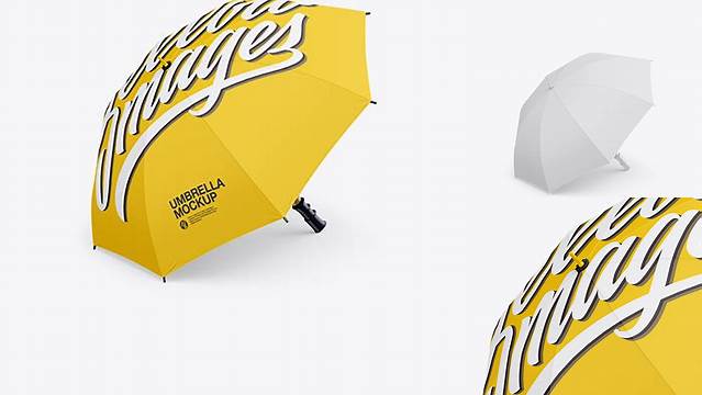 7251+ Umbrella Half Side View Exclusive Free Photoshop Mockup