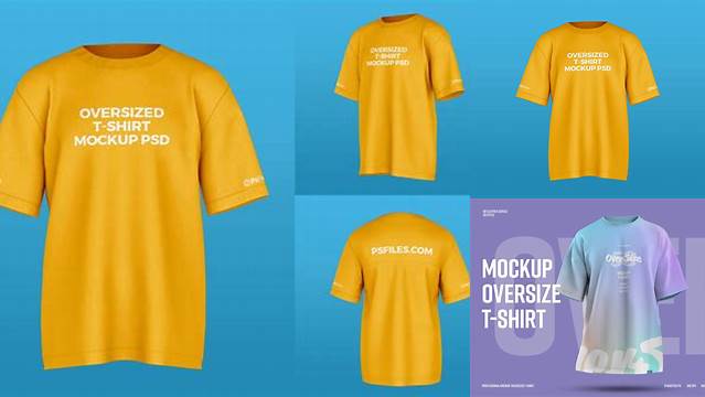 7254+ Oversized T-shirt Mockup Psd Free High-Resolution PSD Download