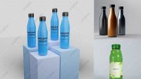 7268+ Mockup Botol Premium Design Freebie