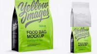 727+ 30oz Plastic Food Bag PSD Mockup Half Side View Advanced Editable PSD