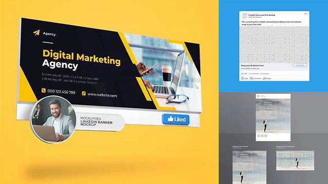 727+ Linkedin Ad Mockup Psd Free Best Free Mockup PSD