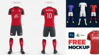 7270+ Football Soccer Uniform Mockup Free Modern Photoshop Resource