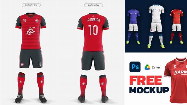 7270+ Football Soccer Uniform Mockup Free Modern Photoshop Resource