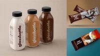 7276+ Chocolate Drink Bottle PSD Mockup Fully Layered Photoshop Freebie