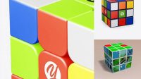 728+ Rubik's Cube Mockup Psd Free PSD File Download